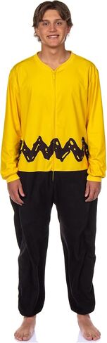 INTIMO Peanuts Charlie Brown Union Suit Men's Costume Zip Up One Piece Pajama Outfit in Saudi Arabia