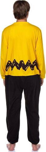 INTIMO Peanuts Charlie Brown Union Suit Men's Costume Zip Up One Piece Pajama Outfit in Saudi Arabia