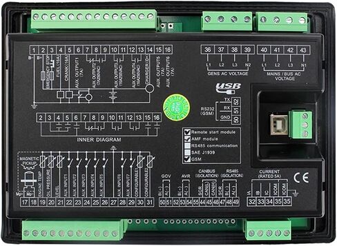 LXC7120 Auto Start Generator Controller Small Diesel Alternator Control Board Pannel Generator Part in Saudi Arabia