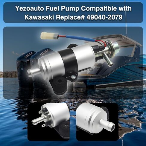 Inline/External EFI Fuel Pump Compatible with Kawasaki FD661D FD791D FD851D / Cub Cadet M60 M72 Replace OE 49040-2079 490402079 in Saudi Arabia