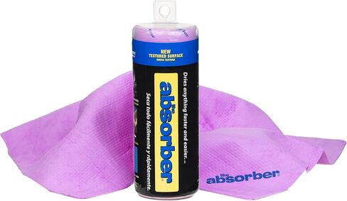 Absorber® Small مقاس 17 بوصة × 13 بوصة ، السطح المحكم-قطعة قماش شامويس التوليف الاصطناعية للسيارات والدراجات-فائقة الامتصاص ، خالية من الخدش وخدش قابلة للآلة (Natural (TAN)) in Kuwait
