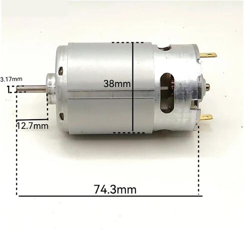 RS-550 DC 12V محرك كهربائي عالي السرعة ، عزم الدوران العالي ، توافق أداة الطاقة in Saudi Arabia