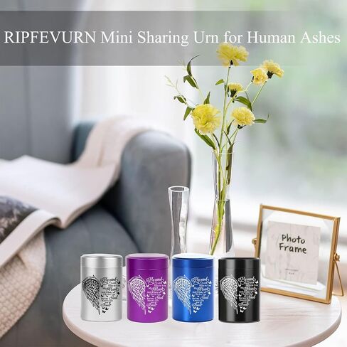 RIPFEVURN 4pcs Tree of Life Small Urns for Human Ashes 2.75 Inch Mini Butterfly Cremation Mini Urns for Ashes Adult Female Male Aluminum Keepsake Urns for Ashes Holder for Women Men in Saudi Arabia