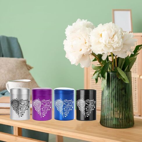 RIPFEVURN 4pcs Tree of Life Small Urns for Human Ashes 2.75 Inch Mini Butterfly Cremation Mini Urns for Ashes Adult Female Male Aluminum Keepsake Urns for Ashes Holder for Women Men in Saudi Arabia
