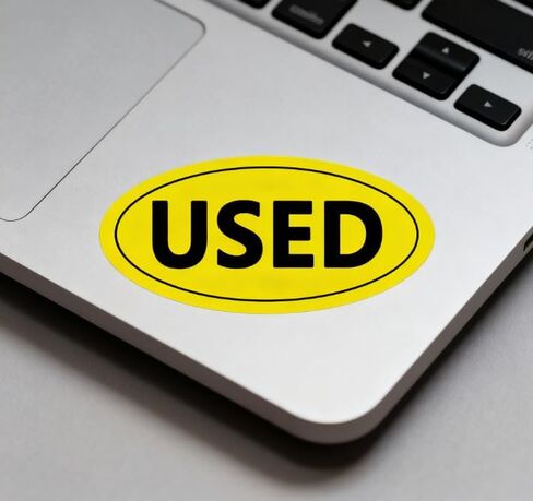 Yellow Oval New and Used Inventory Labels, Inventory Control Stickers for Retail Stores, Thrift Shops, Garage Sales,1x2 Inch,500 Pcs (New) in Saudi Arabia