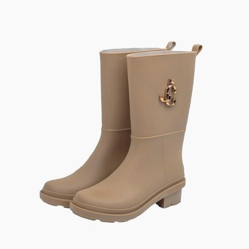 MGGMOKAY Women's Mid-Calf Rain Boots Waterproof Slip-Resistant Boots Comfortable Insoles Fashionable Gardening Outdoor Work Boot in Saudi Arabia