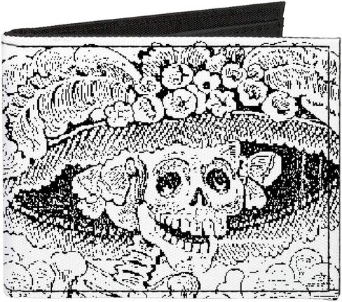 Buckle-Down Men's Standard Canvas Bifold Wallet La Catrina, 4.0" x 3.5" in Saudi Arabia