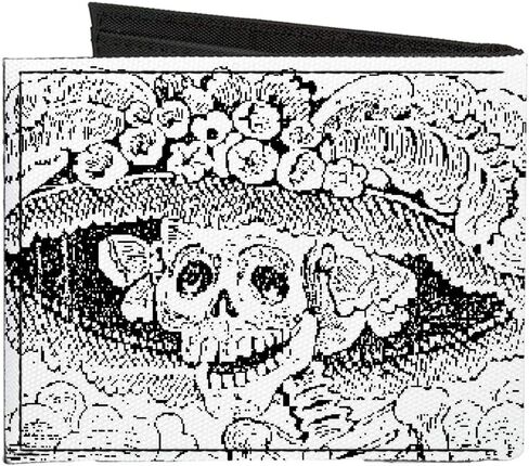 Buckle-Down Men's Standard Canvas Bifold Wallet La Catrina, 4.0" x 3.5" in Saudi Arabia