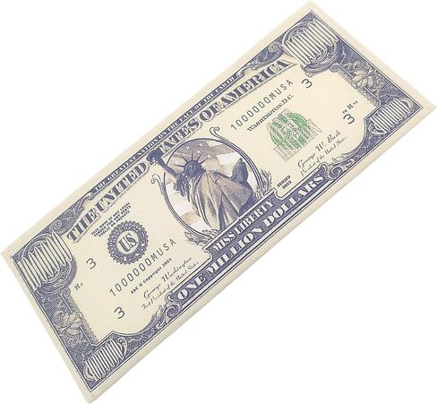 Large USD-1000000(One Million) Money Wallet, One Hundred Dollar Bill Printed Bi-Fold, 7.7" Funny Big Bucks Novelty, Credit Card Holder in Saudi Arabia