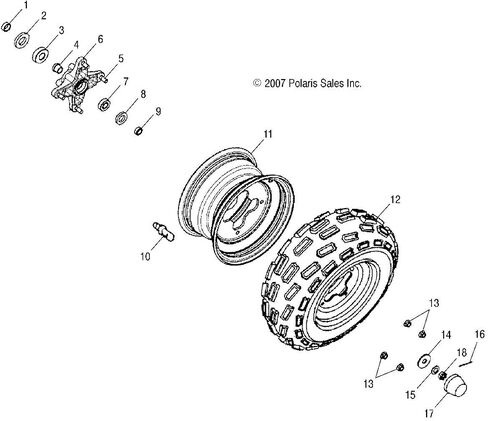Polaris RIM-WHEEL PHOENIX BLK in Saudi Arabia