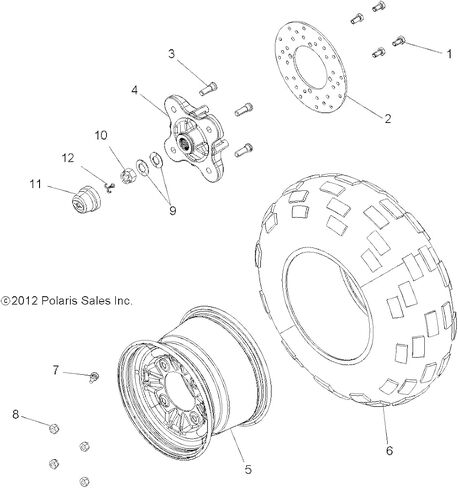 Polaris 1521690-458 Weld-Rim RR 12x8 6 "Ofst M.Blk Ranger 1000 900 XP in Kuwait
