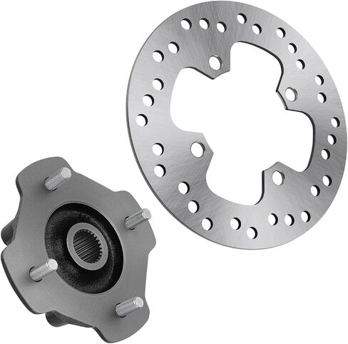M MATI Front Left/Right Wheel Hub & Brake Disc Rotor for Honda Rancher 420 TRX420 Foreman Rubicon 520 500 TRX520 TRX500 2014-2024 44615-HR3-A20 45251-HR6-A61 45251-HR6-A62 in Saudi Arabia