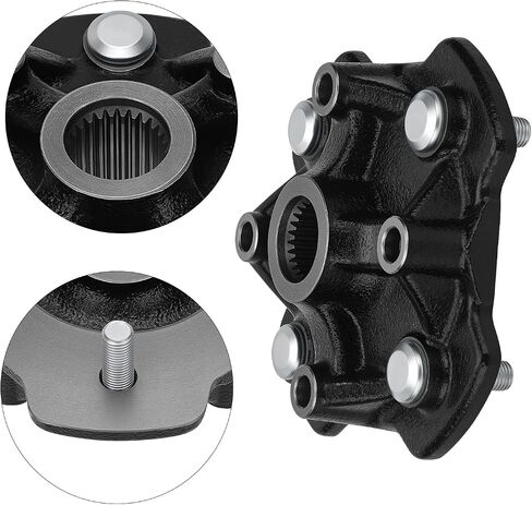 M MATI Front Left/Right Wheel Hub & Brake Disc Rotor for Honda Rancher 420 TRX420 Foreman Rubicon 520 500 TRX520 TRX500 2014-2024 44615-HR3-A20 45251-HR6-A61 45251-HR6-A62 in Saudi Arabia