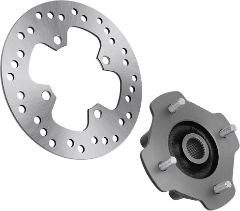 M MATI Front Left/Right Wheel Hub & Brake Disc Rotor for Honda Rancher 420 TRX420 Foreman Rubicon 520 500 TRX520 TRX500 2014-2024 44615-HR3-A20 45251-HR6-A61 45251-HR6-A62 in Saudi Arabia