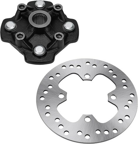 M MATI Front Left/Right Wheel Hub & Brake Disc Rotor for Honda Rancher 420 TRX420 Foreman Rubicon 520 500 TRX520 TRX500 2014-2024 44615-HR3-A20 45251-HR6-A61 45251-HR6-A62 in Saudi Arabia