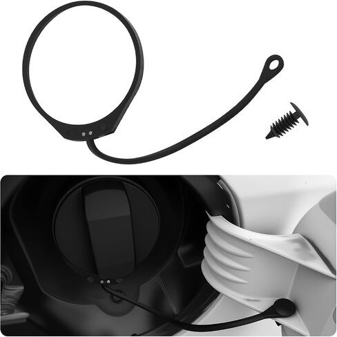 Gas Cap Tether with Eyelets,Secure Retention Fuel Tank Cap Rope Compatible with Audi A1 A3 & VW Beetle,Durable Fuel Caps Retaining Strap Car Accessories OEM#180201556 & 1J0201550 in Saudi Arabia