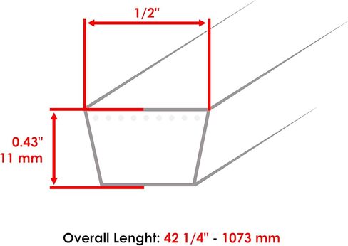 Caltric Fan Belt Compatible with Kubota KX121 KX161 L2501 L2800 L2900 L4310 L4610 L4701 15469-97010 in Saudi Arabia