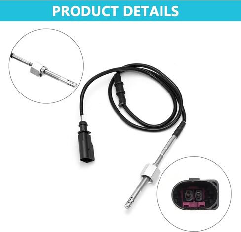 06A-906-088 Exhaust Gas Temperature Sensor EGT Compatible with Volkswagen Beetle (2004 2005) Jetta (2004-2009) 2.0L For # ELT0082 V10721559 in Saudi Arabia