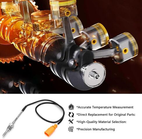 03L906088ES مستشعر درجة حرارة غاز العادم EGT متوافق مع فولكس واجن باسات 2013-2014 2.0L ديزل ل # 904-736 ETS133 in Saudi Arabia
