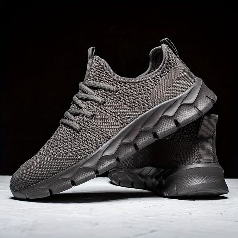 Men's Breathable mesh Running Shoes - MD Sole Wearing Design - Spring/Summer/Autumn Sports and Leisure Activities in Saudi Arabia