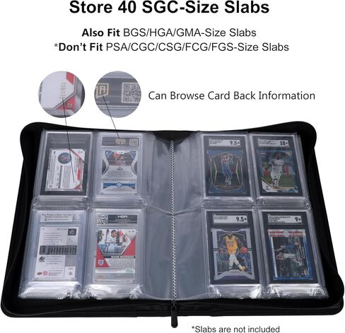 Graded Card Binder - Holds 72 PSA Slabs, 6 Pocket Slab Binder for PSA, CGC, CSG, FCG, FGS Slabs in Saudi Arabia