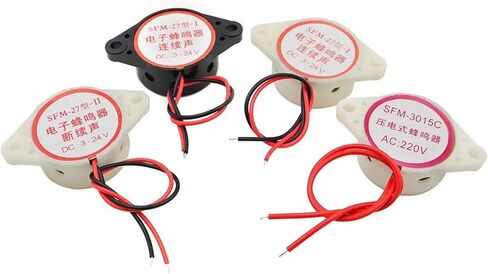 1pcs 30 * 15mm 220v AC 110dB Buzzer Audible Buzzer SFM-27 Piezoelectric Buzzer 3015 Piezo Buzzer مع سلك 110 ملم in Kuwait