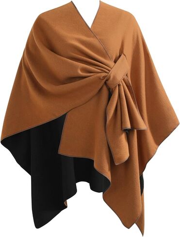 fauson Shawl Wraps for Women - Open Front Ponchos for Women for Fall Winter Pashmina Scarf in Kuwait