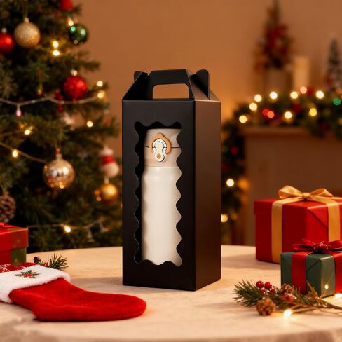 20 Pcs Tumbler Gift Boxes with Handle for Sublimation Glass Exhibition Boxes, Transparent Gift Box for 20oz & 30oz Drinking Glasses Jars Sublimation Glass Can Blanks,9.8 x 3.35 x 3.35 In (Laser) in Saudi Arabia