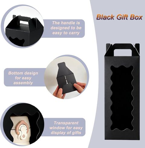 20 Pcs Tumbler Gift Boxes with Handle for Sublimation Glass Exhibition Boxes, Transparent Gift Box for 20oz & 30oz Drinking Glasses Jars Sublimation Glass Can Blanks,9.8 x 3.35 x 3.35 In (Laser) in Saudi Arabia