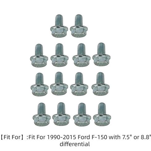 Rear Axle Differential Cover Bolts Compatable with Ford F150, Ranger 1990-2015 – 7.5" or 8.8",14 PCS in Kuwait