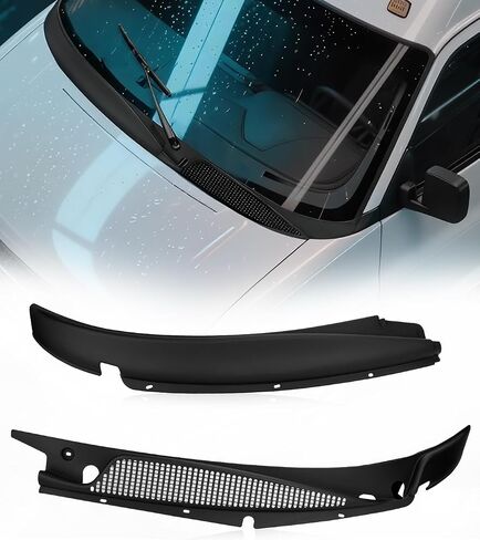 Oklpf Wiper Wiper Cowl Panel Grille متوافقة مع 1996-2017 Chevy Express GMC Savana 1500 2500 3500 ، استبدال 25826330 25826329 ، لوحة إدراج نافذة الأمامية اليسرى واليسر in Saudi Arabia