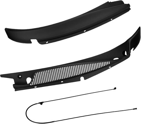 Oklpf Wiper Wiper Cowl Panel Grille متوافقة مع 1996-2017 Chevy Express GMC Savana 1500 2500 3500 ، استبدال 25826330 25826329 ، لوحة إدراج نافذة الأمامية اليسرى واليسر in Saudi Arabia