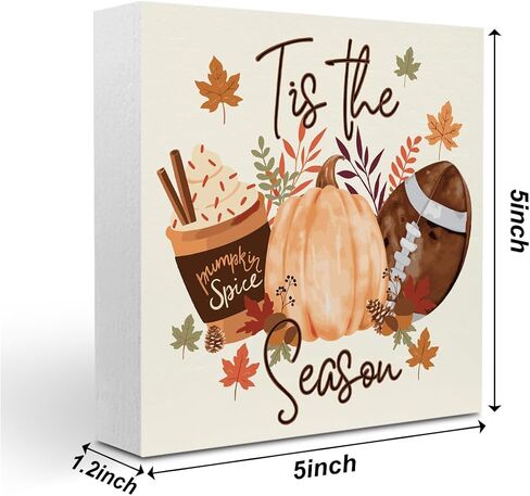 Cute Fall Football Pumpkin Decor Decorations for Home Thanksgiving Halloween Housewarming New Gifts for Women Men Friends Colleagues Shelf Desk Office Decor in Saudi Arabia