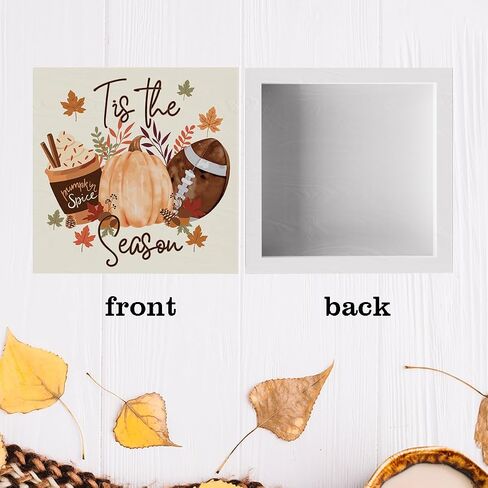 Cute Fall Football Pumpkin Decor Decorations for Home Thanksgiving Halloween Housewarming New Gifts for Women Men Friends Colleagues Shelf Desk Office Decor in Saudi Arabia