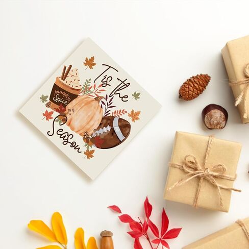 Cute Fall Football Pumpkin Decor Decorations for Home Thanksgiving Halloween Housewarming New Gifts for Women Men Friends Colleagues Shelf Desk Office Decor in Saudi Arabia