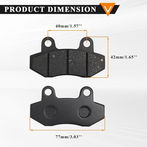 PRO BAT Disc Brake Pads Shoes for 50cc 110cc 125cc 150cc 200cc 250cc Scooter Moped Pit Bike ATV Motorcycle Pack of 2 in Saudi Arabia