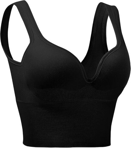 Shapewear Tummy Control Tank Tops for Women Compression Camisole Tanks V-Neck Cami Shirts Top Underwire Bras for Women in Saudi Arabia