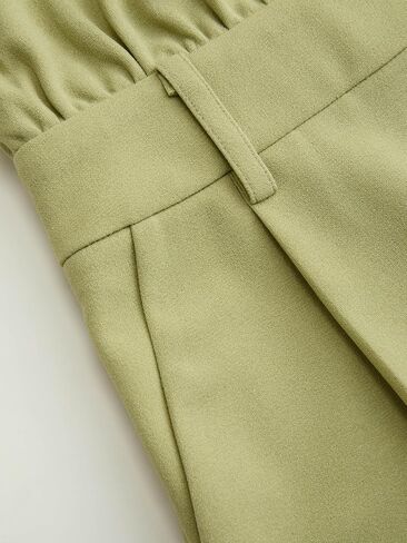 CIDER Women Asymmetrical Neck Pleated Jumpsuit Casual One Shoulder Solid Mini Rompers with Pocket in Saudi Arabia
