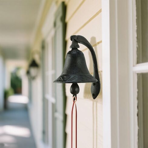 Iron Logan Dinner Bell - اشعر بالحيوية من الوجبات العائلية التقليدية والتجمعات. مصنوع من الحديد الزهر الثقيل in Saudi Arabia