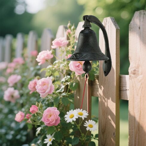 Iron Logan Dinner Bell - اشعر بالحيوية من الوجبات العائلية التقليدية والتجمعات. مصنوع من الحديد الزهر الثقيل in Saudi Arabia