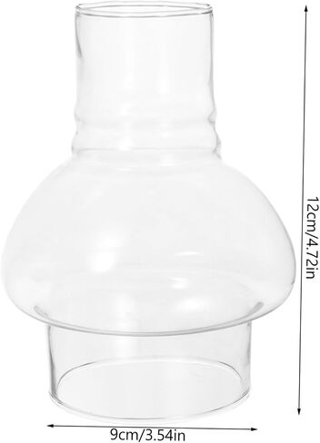 Glass Candle Holder Cover Decorative Tealight Candle Shades for Centerpieces Transparent Glass Chimney for Warm Atmosphere for Home Restaurant and Bar Decor in Saudi Arabia