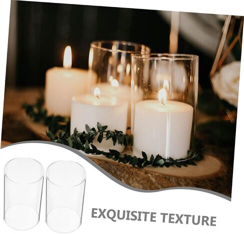 4 مساءً شمعة زجاجية زجاجية تغطي كؤوس الشموع الإبداعية ديكورات ديكور المنزل ديكور هدايا in Kuwait
