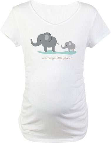 CafePress Mommy's Little Peanut Maternity T Shirt Women's Maternity Ruched Side T-Shirt in Saudi Arabia