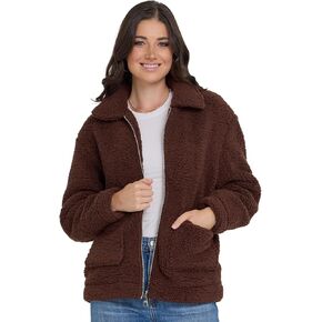Steve Madden Sherpa Jacket Women - Oversized Faux Fur Winter Coats for Women, Shearling Fleece Winter Jacket in Saudi Arabia