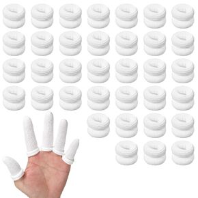 40pcs أصابع الأسرة ، والأصابع حماة أصابع الأصابع تغطي جبيرة الإبهام مريحة ومستحضر العرق المطبخ المناسبين (أبيض) in Kuwait