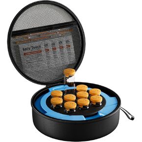 ProCase 10 Slots Insulin Vial Cooler Travel Case with Ice Brick, Hard Peptide Storage Carrying Holder for Short Standard 10ml U-100 Vials Bottles, Diabetic Supplies Kits Cooling Organizer Container in Kuwait