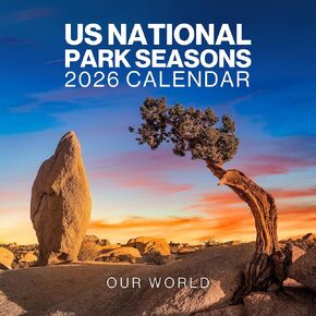 تقويم المتنزهات الوطنية 2025 - تقويم حائط المتنزهات الوطنية الكبير لمدة 12 شهرًا 2025 شهرًا للعرض - تقويم المتنزهات الوطنية لعام 2025 من صنع عالمنا in Kuwait