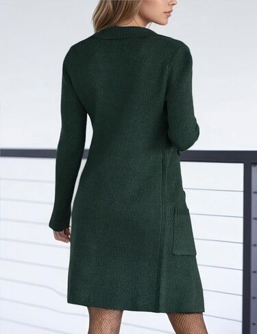 CiCiBird Women's Fall Long Cardigan Sweater Open Front Knit Coats Dressy Casual Jacket Coatigan with Pockets in Saudi Arabia