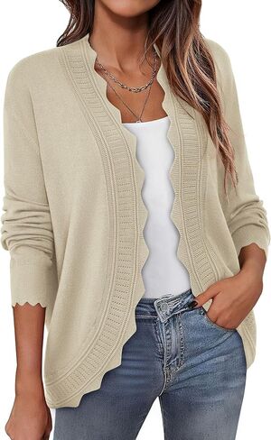 ستارديجان بيتيجاردن للنساء خفيفة الوزن الأكمام الطويلة الطويلة المحبوكة سبيكة الصوفية 2025 الخريف in Kuwait