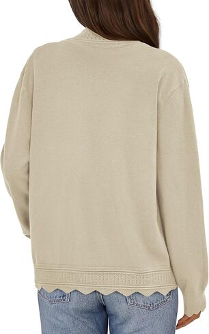 ستارديجان بيتيجاردن للنساء خفيفة الوزن الأكمام الطويلة الطويلة المحبوكة سبيكة الصوفية 2025 الخريف in Kuwait